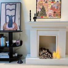 1pc/6pcs/12pcs Home Decor Fireplace Display Prop, Living Room Firewood Decoration, Creative Wooden Logs, American Style Fireplace, Campfire, Rustic Decor - Multicolor - View 6