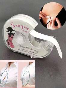 Double-Sided Secret Body And Clothing Tape, 5M Roll, Non-Textile, Clear Self-Adhesive Bra Accessory For All Skin Tones, Solid Color - 1 Roll - Multicolor - View 13