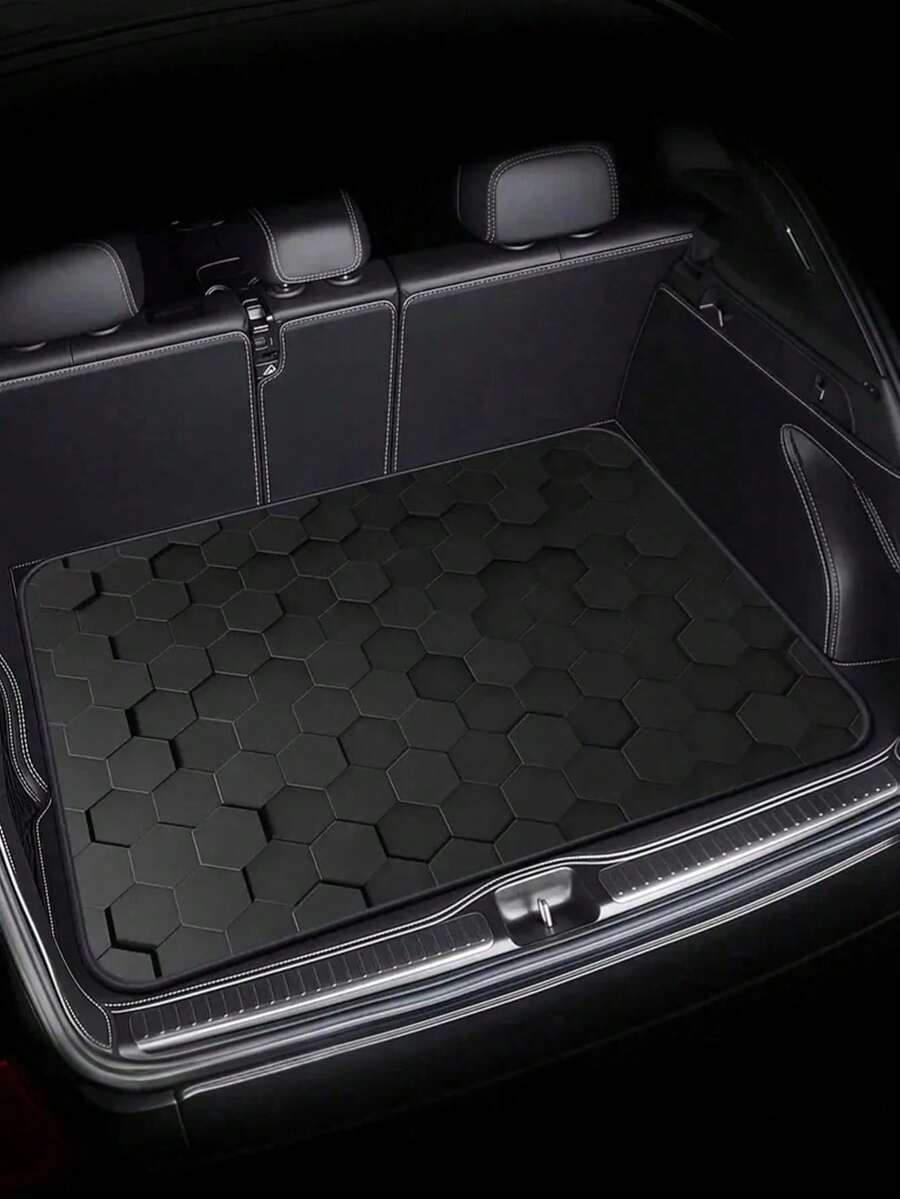 1pc Thick Car Trunk Mat - Waterproof Cargo Liner, Dust-Proof And Easy To Clean, Universal Fit For SUV, Sedan, Truck, Protect Trunk - Black - View 1
