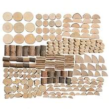 Wood Craft Kits DIY For Ages 5-10 Wooden Art Paint Bulk Crafts Garden Playset Loose Parts Play Materials 250 Pcs/19.5X13X3.5cm - Woodnatural - View 4