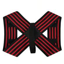 1pc Adjustable Slimming Shaping Criss-Cross Design Striped Seamless Support Strap, Suitable For Daily Wear - Multicolor - View 10