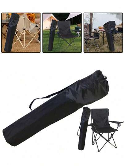 Folding Chair Storage Bag, Large Capacity Portable Folding Chair Storage Bag, Garden Chair Storage Bag, Extra Large Oxford Cloth Drawstring Storage Bag, Multi-Purpose Straight Tube Storage Bag, Suitable For Tripods, Folding Chairs, Lounge Chairs, Wear-Resistant And Practical, Can Store Various Shaped Chairs