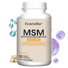 Fearathe Methylsulfonylmethane Capsules - 1000 Mg Methylsulfonylmethane (MSM) Per Serving - Supports Bone And Joint Health - 120 Capsules - 1 chai - Xem 8