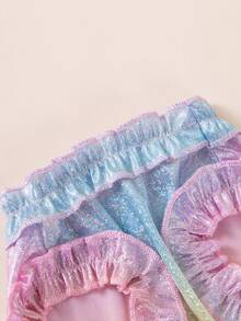 闪亮亮片狗狗连衣裙，薄纱裙摆，春夏宠物狗狗日常穿搭 - 粉色 - 查看 8