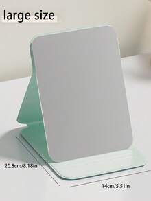 1个可折叠高清公主化妆镜，适用于宿舍、客厅、卧室和浴室。家居装饰。旅行配件，适用于婚礼、派对、生日等场合。适合送给男士、母亲、父亲、挚友和老师。新年礼物。装饰品，趣味礼物 - 綠色 - 查看 7