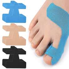 8pcs Elastic Bandage Toe Separator, Breathable Toe Divider, Self-Adhesive , Suitable For Men And Women Hallux Valgus Correction, Toe Separator - Multicolor - View 2