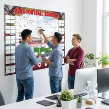 Julyxi 2026 World Cup Wall Chart Poster, 48 Team Tournament Schedule Tracker, Waterproof 32.6" X 23.6", Soccer Wall Decor & Ultimate Gift For Fans(Red) - 1 - 查看 8