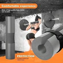 1pc Unisex Barbell Pad, Thick Neck Protection Pad For Squats, Glute Bridges And Hip Thrusts, Fitness Training Equipment - Multicolor - View 2