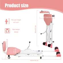 Stretching Equipment, Leg Stretcher Machine, Split Machine Trainer For Flexibility, Yoga Ballet Dance And Gymnastics Training Equipment - Pink 2 - View 2