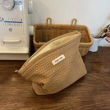 1 túi đựng mỹ phẩm cỡ lớn, túi đựng băng vệ sinh và mỹ phẩm cho nữ, ví đựng tiền xu di động, đồ trang trí phòng. - Nhiều màu - Xem 7