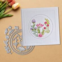 1pc Creative Flower Shaped Metal Cutting Die, Suitable For DIY Scrapbooking, Embossing Crafts, Handmade Cards And Gift Cards - A - View 6