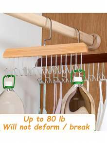 1/2件装多功能肩带挂架，文胸和吊带背心收纳架，无缝晾衣架 - 米色 - 查看 5