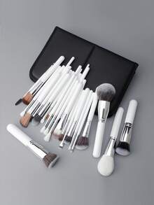 30pcs Professional Makeup Brush Set, Eye Shadow & Nose Contour Brushes, High-End Makeup Artist Portable Brush Kit - Multicolor - View 8