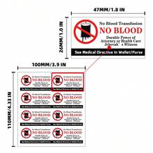 Jehovah's Witness "No Blood" Sticker, Suitable For Mobile Phones, Laptops, Bicycles, Suitcases, And Other Personal Items - A - View 6