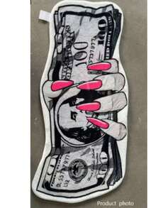 1pc, New Annual Dollar 3D Creative Funny! New Dollar Bill Floor Mat, Gift Decoration, Creative Living Room Carpet Bedroom Bedside Rug Entryway Door Mat, Multiple Patterns New Arrival, Decorative Carpet, Bedroom Decor, Small Rug - Multicolor - View 7