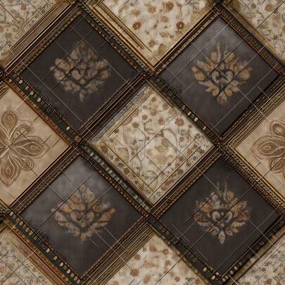 1 Roll Of Retro Themed Grid Splicing Wallpaper, Suitable For Various Room Wall Decoration Stickers, Wall, Home, Cabinet Decoration Renovation Wallpapers, Handmade Film Wallpaper