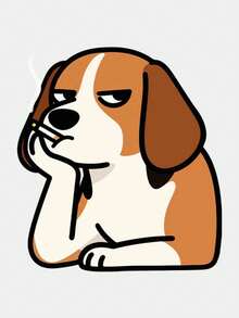 Cute Dog Personalized Car Sticker, Creative Car Window/Body/Tail Pet Decal - 1PC - View 14