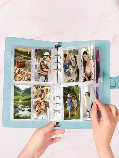 1pc Minimalist Photo Album, Large Capacity Photo Storage Book, Home Photo Album Memoir, Minimalist Retro Storage Album, Photo Organization Storage Book, Portable Photo Collection Album, Commemorative Photo Album, Couple's Portrait Storage Album, Desktop Display Photo Album, Dust-Proof And Moisture-Proof Storage Album, Luxury Minimalist Photo Album, Family Memory Storage Book, Thickened Wear-Resistant Photo Album, Photo Preservation Storage Book, Minimalist Design Photo Album, Solid Color Versatile Storage Album, And Multi-Functional Photo Storage Book