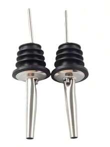 6个装自动旋转式葡萄酒瓶倒酒器，不锈钢橄榄油喷雾器分配喷嘴，酒瓶倒酒器，适用于3/4英寸瓶颈 - 彩色 - 查看 12