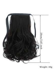 Synthetic Extensions Headband Ponytail Wig, Women's Short Curly Hair, Ponytail Style, Big Wave Short Wig, Ponytail, Short Ponytail - Multicolor - View 4