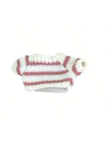 New Striped Knit Sweater Suitable For 17cm Plush Keychain Pendant Doll Clothes - Multicolor - View 12
