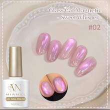 10ml Young Lady Cat Eye Gel Nail Polish, Pink Nude Tone, Brightening & Glossy Formula With High Density Silk Glass Beads, Suitable For Salon And DIY Home Manicure - Multicolor - View 8