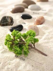 12 pezzi Mini alberi verdi in plastica, adatti per paesaggi in miniatura fai-da-te, giardini delle fate e scenografie di modellini - piante artificiali, design con muschio simulato, ottimi per la decorazione della casa e progetti creativi, accessori per giardini delle fate | Texture delicata di muschio | Facili da disporre e decorare - A - Visualizzare 7