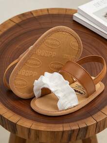 Toddler Girls' Summer Sandals, Outdoor Walking Shoes For Infants And Toddlers - Brown - View 10
