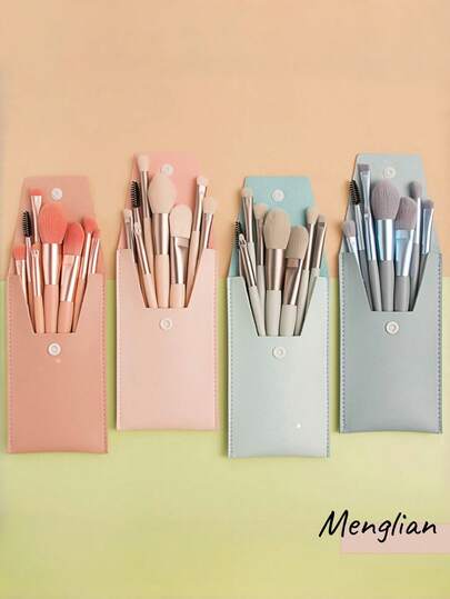 Today's Special Offer, Best Seller, 8pcs Makeup Brush Set, Eyeshadow Powder Portable Makeup Brush Kit, Makeup Tools Set, Suitable For Wedding/Music Festival/Travel, Macaron Color Dopamine Palette