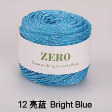 1pc 100g Metallic Yarn, DIY Silver Glitter Thread Crochet Lace Cord Round Strand Line For Bag, Hat, Doll Handcraft, 1.5MM Thick - Glitter Yarn - View 48