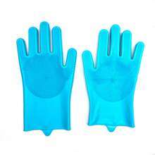 1 Pair Pet Grooming Gloves - Cat Dog Bathing Gloves - Silicone Material, - Pet Bathing And Massage - Multicolor - View 11