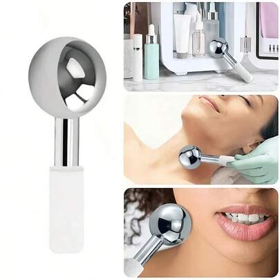 1/2pcs Beauty Tool Massage Ball Face Lifting & Tightening Device, Facial Cold Therapy Massager, Face & Eye Massage Beauty Ice Applicator