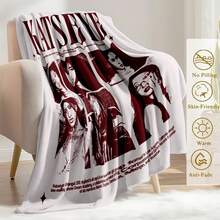 1PC KATSEYE Movie Poster Flannel Throw Blanket 50"X60" (Multiple Sizes) - Pink Filter Group Portrait & Directed By HYBE, Tapestry Wall Hanging, Room Decor, Perfect For Sofa, Bed, Office, Movie Poster Gift - nhiều màu 6 - Xem 8