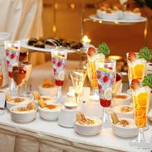 5/10/20/25/30/50/100pcs Transparent Champagne Glasses, 130ml/5oz Reusable Clear Champagne Flutes, Durable Elegant Champagne Cup Shape, Suitable For Weddings, Cocktail Parties, Holidays, Christmas, New Year - View 4