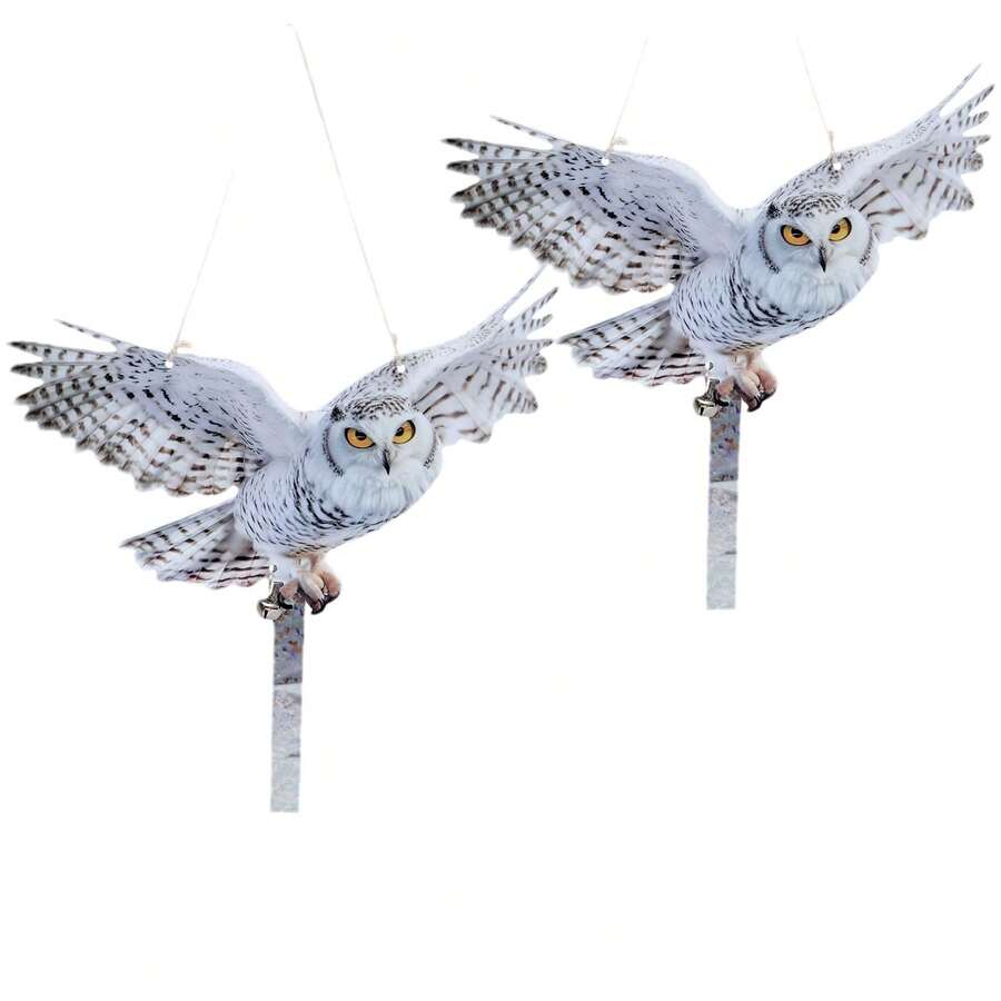 Waterproof Bird Repellent Device, Durable Pest Control, Hanging Realistic Bird Decoy, Wind Chime Style Bird Repeller With Reflective Strips And Bells, Suitable For Yard - Bird Repellent Pendant - View 1