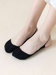 1/5/10 Pairs Women Elastic Breathable Non-Slip Invisible Low Cut Half Palm Socks, Summer - Multicolor - View 16