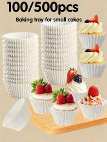 50/100个圆形/方形空气炸锅烘焙纸垫 - （可选100/500个蛋糕烘焙纸杯）一次性烘焙用品，耐热，防油，适用于空气炸锅、烤箱、微波炉、压力锅，可用于烘焙蛋糕、薯条、鸡肉、香肠、糕点、纸杯蛋糕、饼干、披萨等。 - 查看 8