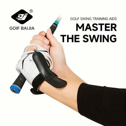 1 pieza Entrenador de swing de golf con soporte para la muñeca, corrector de postura de swing, accesorio de práctica de swing de golf