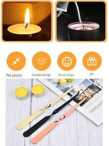 Multi-Style Bell-Shaped Candle Snuffer, Candle Wick Cover, Candle Extinguisher, Octagonal Candle Snuffer In Gold, Silver, Black, Rose Gold Colors - Multicolor - View 11