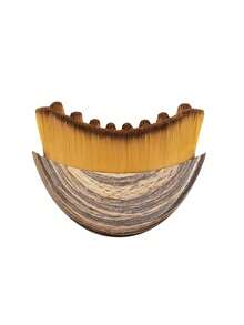 1pc Lymphatic Drainage Facial Brush - Dry Brushing Massager For Face Shaping And Jawline Sculpting - Ergonomic Design Precisely Fits Skin And Relieves Fatigue - Brown - View 9