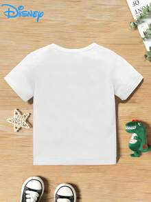 Disney Mickey Mouse "Birthday Boy" Fun T-Shirt For Kids, Lightweight Skin-Friendly Boys' Tee, Perfect For Birthday Parties And Casual Daily Wear - 白色 - 查看 2