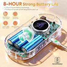 45000RPM Portable Electric Nail File Rechargeable Nail Drill Low Noise Professional Nail Gel Polish Remove Grinding Equipment - Orange - View 5