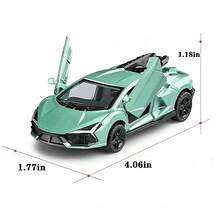 2026新款合金跑车模型，锌合金压铸结构，可开启式车模，适合汽车爱好者收藏，生日/返校/复活节礼物，桌面/房间装饰 - 彩色 - 查看 6