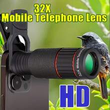 32x Professional Telephoto Lens, Perfect Gift For Photography Enthusiasts - Black - View 1