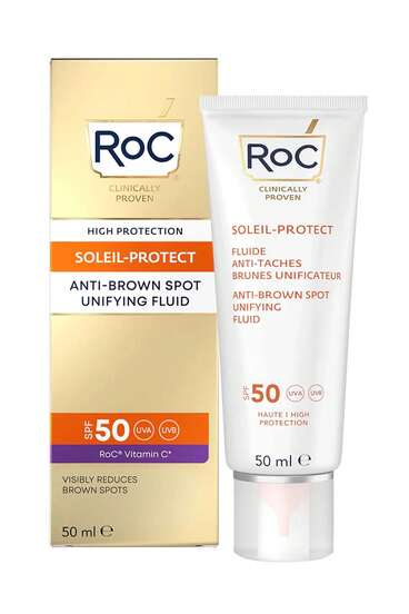  RoC Soleil Protect Anti Brown Spot Unifying Fluid 50ml SPF50 Reduce Brown Spots Visibility