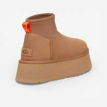 UGG Classic Mini Dipper Boot Chestnut (Women's) - White - View 4