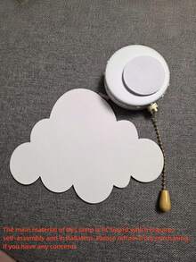 1pc/2pcs Battery Operated LED Night Light, Warm White Light With Pull Switch, Star, Moon, Butterfly Pattern, Suitable For Baby Room, Kids Bedroom, Nursery, Party, Artistic Cartoon Cloud Lamp, No Plug Needed, Creative Gift, Bedroom Lighting (Batteries Not Included) - Battery Version - View 12