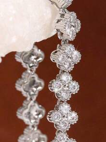 1 Piece Flower Brass Luxury Jewelry Set Women Necklace Jewelry - Vòng cổ hoa - Xem 5