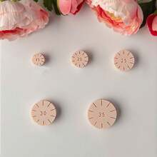 5pcs/Set Semi-Circle Soft Clay Earring Mold Kit, Curved Shaping Assist Clay Modeling Tool Set For DIY Beginner Handcraft - Round - View 15