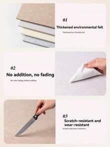 4pcs/Set Soft Cork Board, Nordic Minimalist Style Decorative Felt Board, Multi-Color Combination, Multi-Functional Wall Decor, Reusable, No Drilling Required, Non-Damaging To Walls, Can Insert Pins, Suitable For Home, School, Office Decoration, Photo/Message Display Board, School Supplies, Back To School, Christmas, Halloween, Valentine's Day, New Year, Birthday, Anniversary Romantic Decor - 60*15 cm - View 9